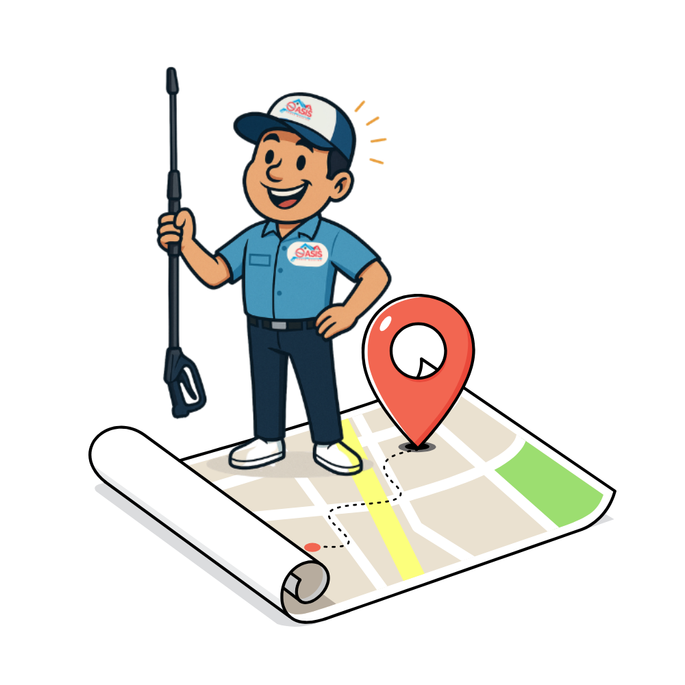 Oasis Power Washing Map Location